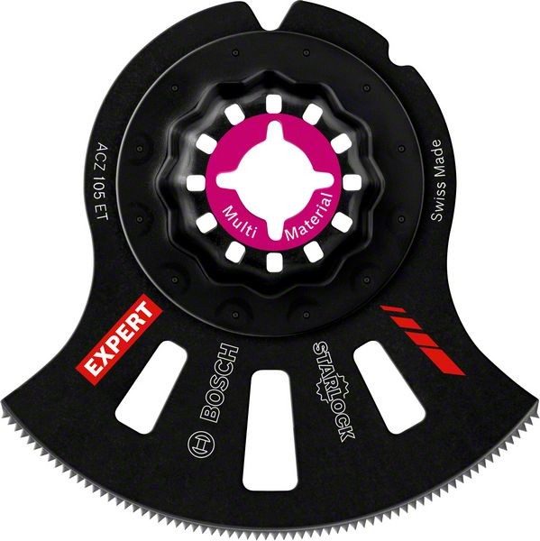 Bosch Professional Expert MultiMaterial Segment Blade (Segmentsägeblatt) ACZ 105 ET Blatt für Multifunktionswerkzeuge, 5 Stück (2608664207)