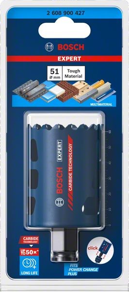 Bosch Professional Expert Tough Material Lochsäge, 51 x 60 mm (2608900427)