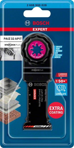 Bosch Professional Expert MultiMax PAIZ 32 APIT Blatt für Multifunktionswerkzeuge, 32 mm (2608900028)