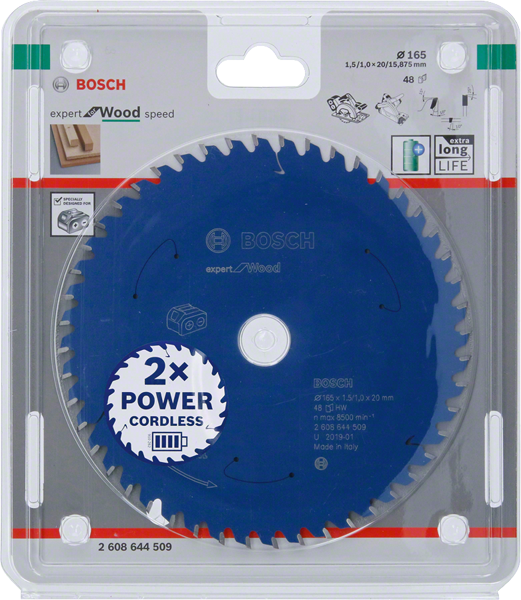 Bosch Professional Kreissägeblatt EX WO H 165x20x48 (2608644509)