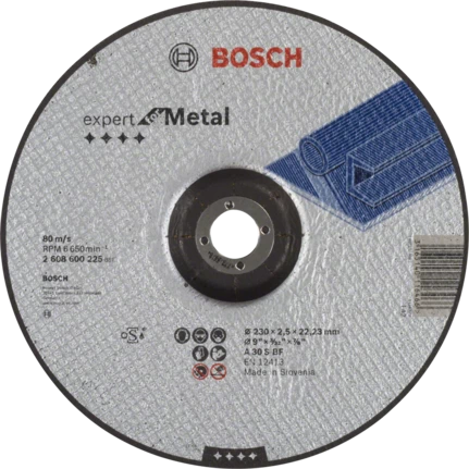 Bosch Professional Trennscheibe 230x2,5mm f.Metall, gekröpft (2608600225)