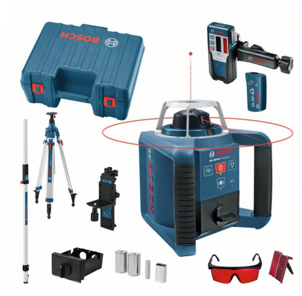 B-Ware Bosch Professional GRL 300 HVG Rotationslaser mit Zubehör (061599404B)