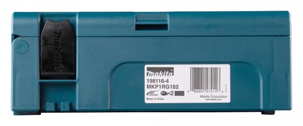 Makita LXT-Akku-Set: 2x BL1860B + DC18RC im MakPac (198116-4)