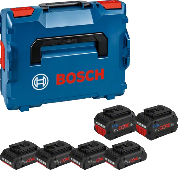 Bosch Professional Akku-Paket 4x PC18V4.0+2x PC18V 8.0 (L) Akku-Set (1600A02A2T)
