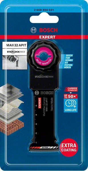 Bosch Professional Expert MultiMax MAII 32 APIT Blatt für Multifunktionswerkzeuge, 32 mm (2608900031)