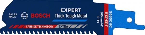 Bosch Professional Expert ‘Thick Tough Metal’ S 555 CHC Säbelsägeblatt, 1 Stück (2608900364)