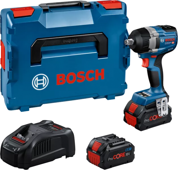 Bosch Professional GDS 18V-750 C (L) Akku-Drehschlagschrauber (2xPC8,0Ah) (06019L9002)