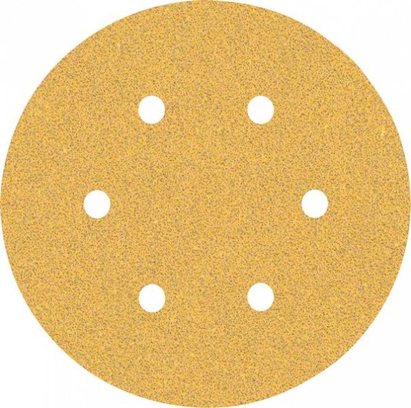 Bosch Professional Expert C470 Schleifpapier mit 6 Löchern für Exzenterschleifer, 150 mm, G 60, 5-tlg. (2608900814)