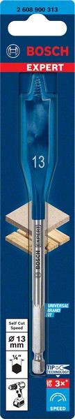 Bosch Professional Expert SelfCut Speed Flachfräsbohrer, 13 x 152 mm (2608900313)