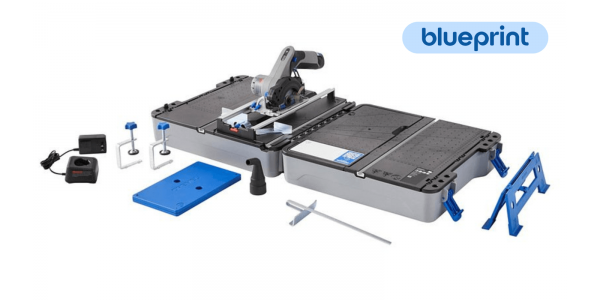 DREMEL® Akku-Kreissäge + Sägetischkoffer (F013CS12JM)
