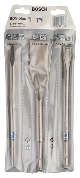Bosch Professional SDS-plus Meisselset 3tlg. Long Life (2607019159)