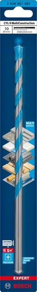 Bosch Professional Expert CYL-9 MultiConstruction Bohrer, 10 x 200 x 250 mm, d 10 mm (2608901485)