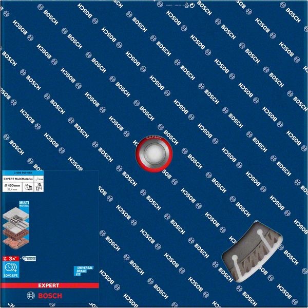 Bosch Professional Expert MultiMaterial Diamanttrennscheiben, 450 x 25,40 x 3,3 x 12 mm (2608900668)