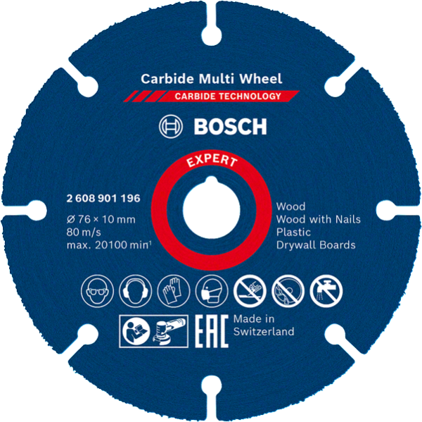 Bosch Professional Carbide Multiwheel 76x10mm EXPERT (2608901196)