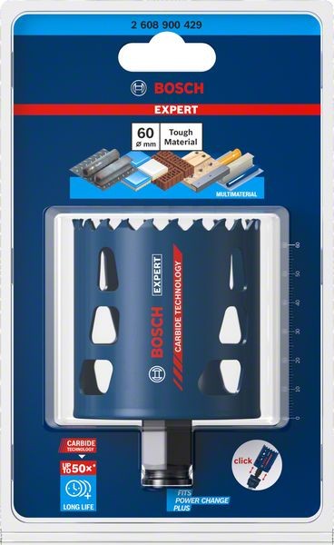 Bosch Professional Expert Tough Material Lochsäge, 60 x 60 mm (2608900429)