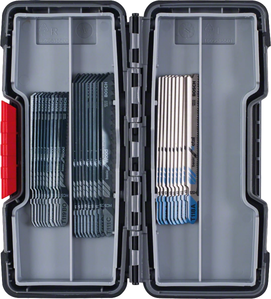 Bosch Professional STB ToughBox Basic Wood/Metal 30.tlg Stichsägeblatt-Set (2607010903)