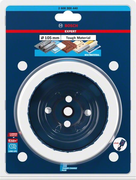 Bosch Professional Expert Tough Material Lochsäge, 105 x 60 mm (2608900440)